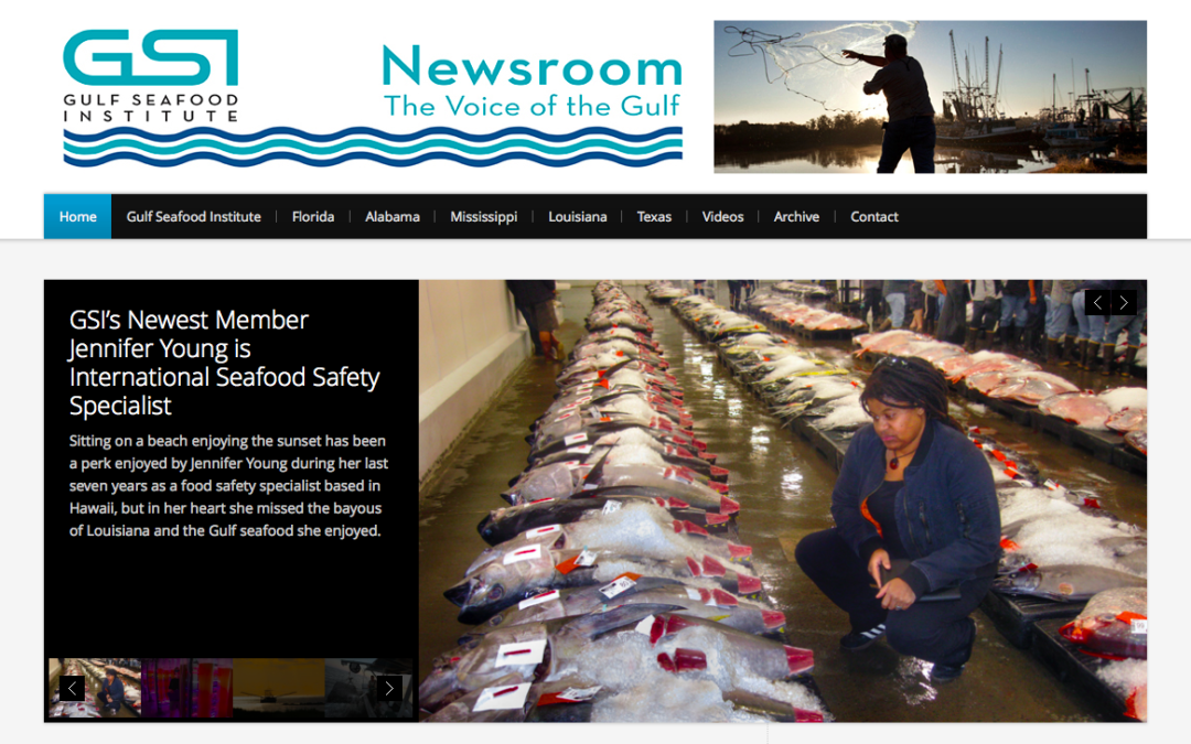 Online Newsroom for the Gulf Seafood Industry