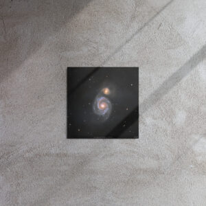 Whirlpool Galaxy (metal print)